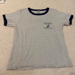 Brandy melville Grey and Blue T-shirt nantucket